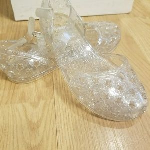 Girls Size 10 clear Gyboree jelly sandals